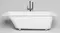 Ванна из литьевого мрамора «Salini» Orlanda 170/70 S-Sense с ножками без сифона белая глянцевая, фото №1