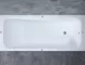 Ванна из литьевого мрамора «Salini» Orlanda Kit 170/70 S-Sense с ножками с сифоном белая матовая, изображение №4