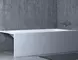Ванна из литьевого мрамора «Salini» Orlanda Kit 170/70 S-Sense с ножками с сифоном белая матовая, изображение №8