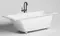 Ванна из литьевого мрамора «Salini» Orlanda 180/80 S-Sense с ножками без сифона белая глянцевая, изображение №4