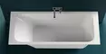 Ванна из литьевого мрамора «Salini» Orlanda Kit 180/80 S-Sense с ножками с сифоном белая глянцевая, картинка №2