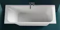 Ванна из литьевого мрамора «Salini» Orlanda Kit 180/80 S-Stone с ножками с сифоном белая матовая, картинка №2