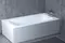 Ванна из литьевого мрамора «Salini» Orlanda Plus 190/100 S-Sense с ножками без сифона белая матовая, фото №5