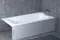 Ванна из литьевого мрамора «Salini» Orlanda Plus Kit 190/100 S-Sense с ножками с сифоном белая глянцевая, фото №5