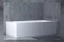 Ванна из литьевого мрамора «Salini» Orlanda Plus Kit 190/100 S-Sense с ножками с сифоном белая матовая, изображение №4