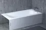 Ванна из литьевого мрамора «Salini» Orlanda Plus Kit 190/100 S-Sense с ножками с сифоном белая матовая, фото №5