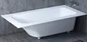 Ванна из литьевого мрамора «Salini» Orlanda Plus Kit 190/100 S-Sense с ножками с сифоном белая матовая, фото №1