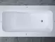 Ванна из литьевого мрамора «Salini» Orlanda Plus Kit 190/100 S-Sense с ножками с сифоном белая матовая, картинка №2