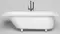Ванна из литьевого мрамора «Salini» Ornella Kit 170/70 S-Sense с ножками с сифоном белая глянцевая, фото №1