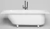 Ванна из литьевого мрамора «Salini» Ornella Kit 170/70 S-Sense с ножками с сифоном белая матовая, фото №1