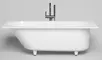 Ванна из литьевого мрамора «Salini» Ornella Kit 170/75 S-Stone с ножками с сифоном белая матовая, фото №1