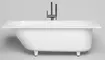 Ванна из литьевого мрамора «Salini» Ornella 180/80 S-Sense с ножками без сифона белая глянцевая, фото №1