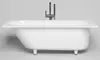 Ванна из литьевого мрамора «Salini» Ornella Kit 180/80 S-Sense с ножками с сифоном белая глянцевая, картинка №2