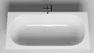 Ванна из литьевого мрамора «Salini» Ornella Axis 180/80 S-Stone с ножками без сифона белая матовая, изображение №4