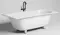 Ванна из литьевого мрамора «Salini» Ornella Axis 190/90 S-Sense с ножками без сифона белая матовая, картинка №2