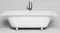 Ванна из литьевого мрамора «Salini» Ornella Axis Kit 190/90 S-Sense с ножками с сифоном белая глянцевая, фото №1