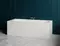 Ванна из литьевого мрамора «Salini» Fabia 180/80 с каркасом с сифоном белая глянцевая, изображение №4