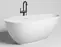 Ванна из литьевого мрамора «Salini» Paola 172/82 S-Sense с сифоном белая глянцевая, картинка №2