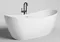 Ванна из литьевого мрамора «Salini» Noemi 170/75 S-Sense с сифоном белая глянцевая, изображение №4
