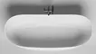 Ванна из литьевого мрамора «Salini» Noemi 170/75 S-Stone с сифоном белая матовая, картинка №2