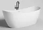 Ванна из литьевого мрамора «Salini» Noemi 186/81 S-Sense с сифоном белая глянцевая, фотография №3