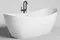 Ванна из литьевого мрамора «Salini» Noemi 185/80 S-Stone с сифоном белая матовая, фотография №3