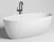 Ванна из литьевого мрамора «Salini» Alda 178/92 S-Sense с сифоном белая глянцевая, картинка №2
