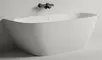 Ванна из литьевого мрамора «Salini» Sofia Wall 170/80 S-stone с сифоном белая матовая, картинка №2
