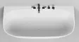 Ванна из литьевого мрамора «Salini» Sofia Wall 170/80 S-stone с сифоном белая матовая, фотография №3