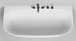 Ванна из литьевого мрамора «Salini» Sofia Wall 180/85 S-sense с сифоном белая глянцевая, картинка №2