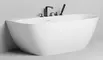Ванна из литьевого мрамора «Salini» Sofia Wall 180/85 S-sense с сифоном белая глянцевая, фотография №3