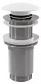 Донный клапан для ванны «Salini» D 401 15131WM с механизмом Клик-Клак белый матовый, фото №1