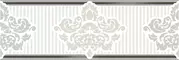 Настенный бордюр «Eurotile Ceramica» Valentino 906 Glossy 29,5x9 01-00029617 серый, фото №1