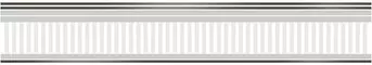 Настенный бордюр «Eurotile Ceramica» Valentino 907 Glossy 29,5x5 01-00029619 серый, фото №1