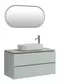 Мебель для ванной подвесная «Allen Brau» Infinity 100 рapyrus white matt, картинка №6