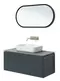 Мебель для ванной подвесная «Allen Brau» Infinity 100 с 2 ящиками (1 скрытый) anthracite matt, фото №1