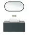 Мебель для ванной подвесная «Allen Brau» Infinity 100 с 2 ящиками (1 скрытый) anthracite matt, картинка №2