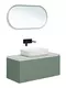 Мебель для ванной подвесная «Allen Brau» Infinity 100 с 2 ящиками (1 скрытый) cement grey matt, фотография №3