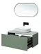 Мебель для ванной подвесная «Allen Brau» Infinity 100 с 2 ящиками (1 скрытый) cement grey matt, изображение №4