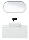 Мебель для ванной подвесная «Allen Brau» Infinity 100 с 2 ящиками (1 скрытый) white matt, картинка №2