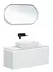 Мебель для ванной подвесная «Allen Brau» Infinity 100 с 2 ящиками (1 скрытый) white matt, фотография №3