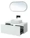 Мебель для ванной подвесная «Allen Brau» Infinity 100 с 2 ящиками (1 скрытый) white matt, изображение №4