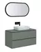 Мебель для ванной подвесная «Allen Brau» Infinity 100 cement grey matt, картинка №2