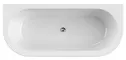 Ванна акриловая «Cezares» Slim Wall 180/80 без опор перелив без сифона белая W37, картинка №2