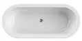 Ванна акриловая «Cezares» Slim Central 180/80 с ножками с сифоном белая W37, картинка №2
