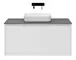 Тумба с раковиной «Allen Brau» Fantasy 120 с 2 ящиками (1 скрытый) подвесная white matt, картинка №2