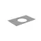 Мебельная столешница «Kerama Marazzi» Plaza PL5.DD500600R\80 80/48 керамогранит антрацит, картинка №2