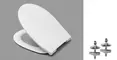 Унитаз компакт «Roca» Victoria Nord 342ND7000/341ND0000/ZRU9302919 (Крышка за 1Р!) белый с сиденьем дюропласт с микролифтом белое, изображение №4