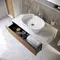 Мебель для ванной подвесная «Ravak» SD Step 100 белая/орех, изображение №4