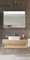 Мебель для ванной подвесная «Ravak» SD Step 100 белая/дуб, фото №1